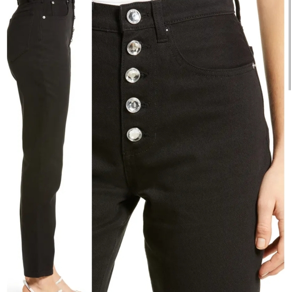 WE WORE WHAT The Danielle High Rise Black Jeans. - Picture 2 of 3